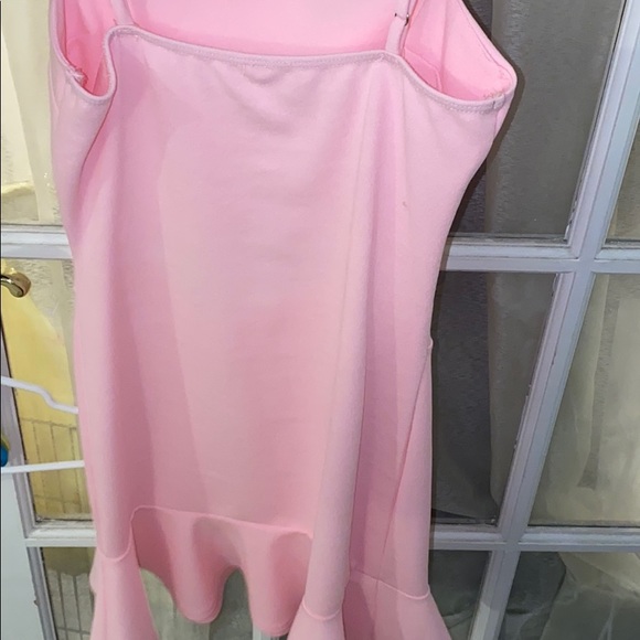 COPY - Reilly Cutout Ruffle Dress in Light Pink - Picture 5 of 11